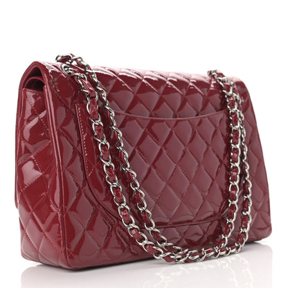 Chanel Patent Quilted Maxi Double Flap Red 3 of 13