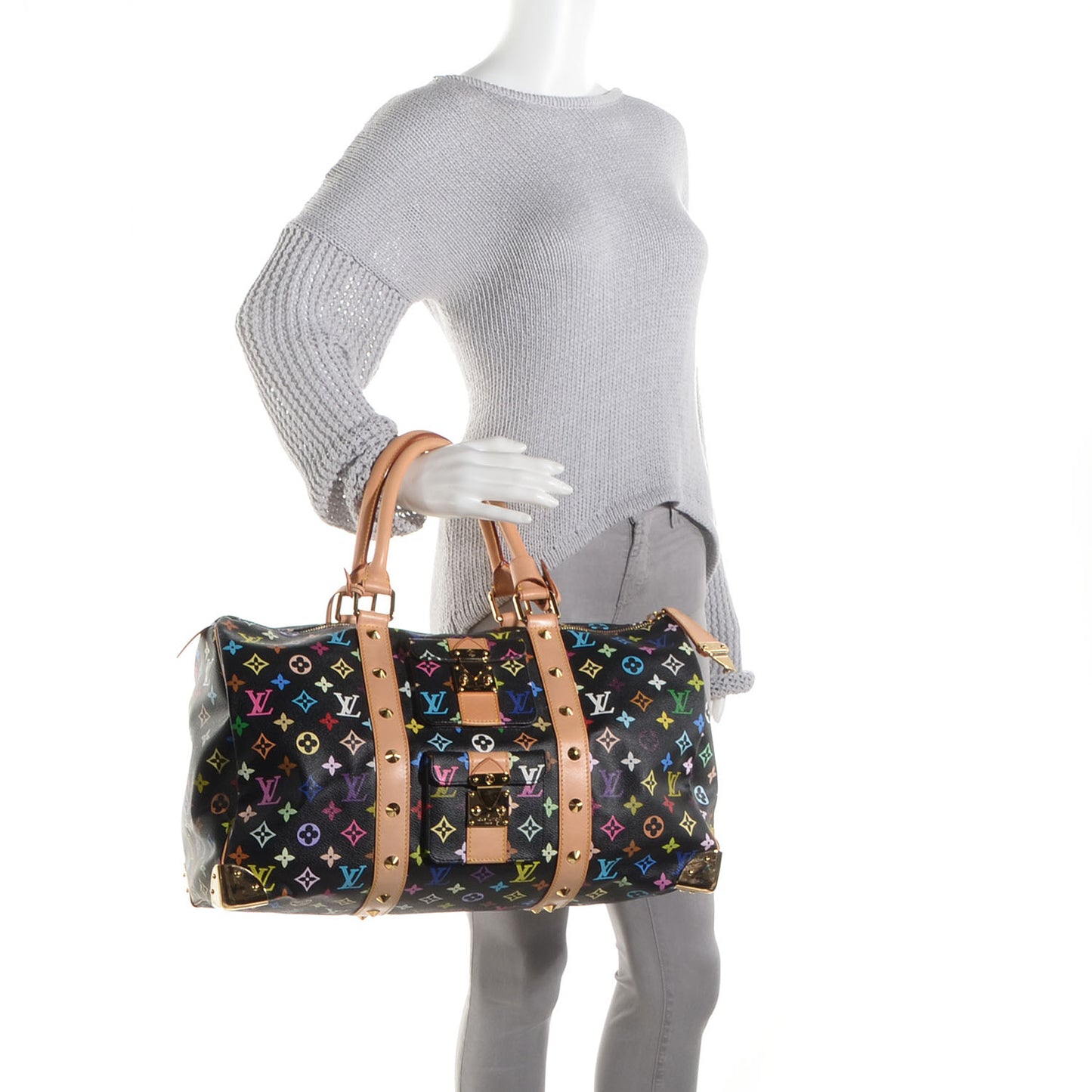 Monogram Multicolor Keepall 45 Black