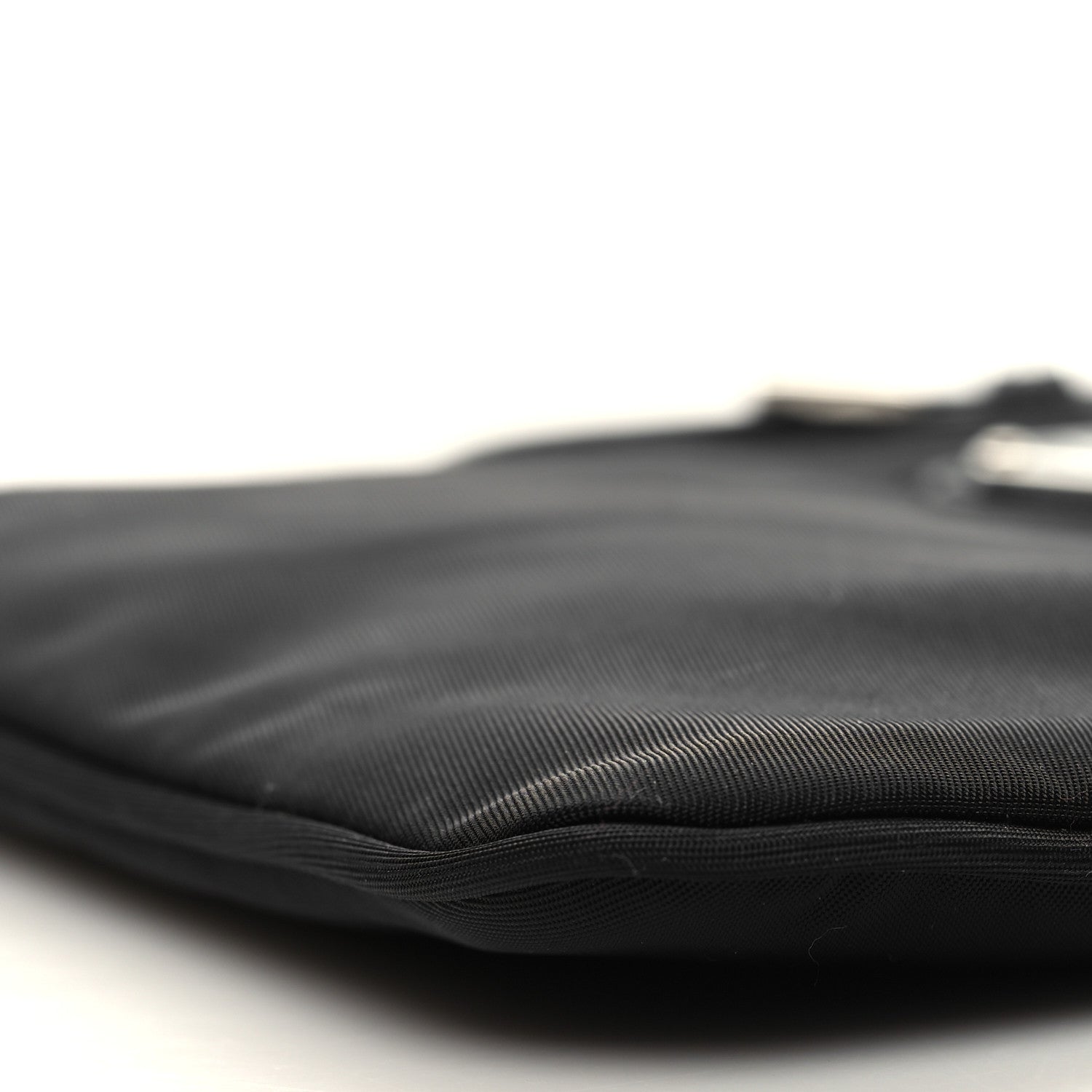 Prada Tessuto Nylon Saffiano Wristlet Black 8 of 9