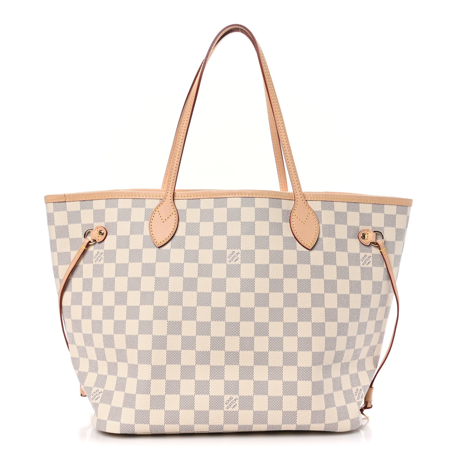 Louis Vuitton Damier Azur Neo Neverfull MM Rose Ballerine 1 of 10