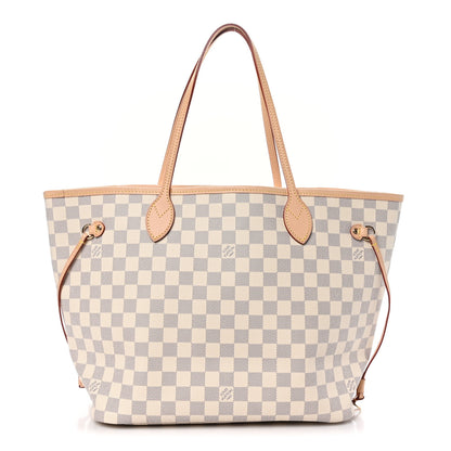 Louis Vuitton Damier Azur Neo Neverfull MM Rose Ballerine 1 of 10