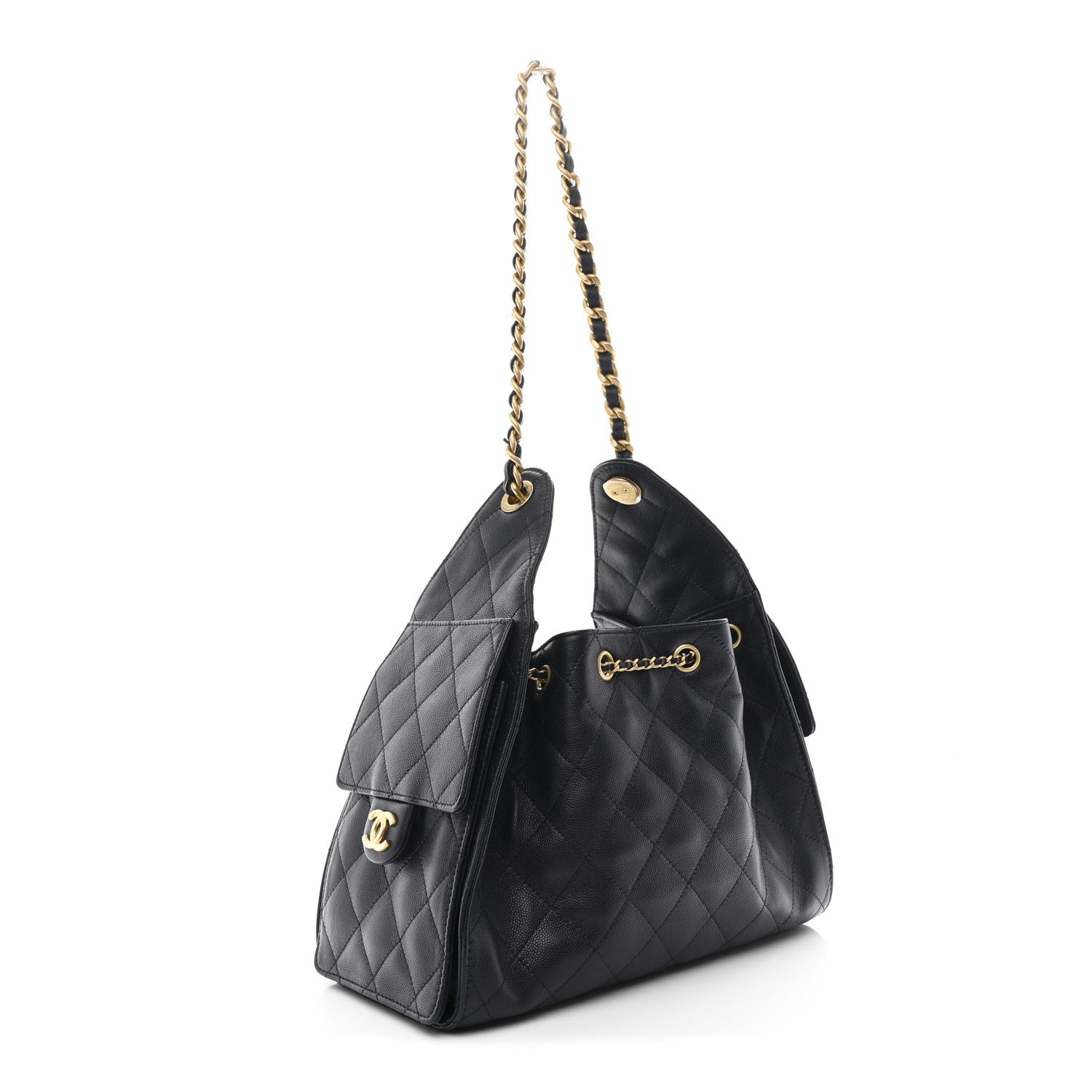 Chanel Caviar Quilted Small Chanel 25 Handbag Dark Navy 3 of 11