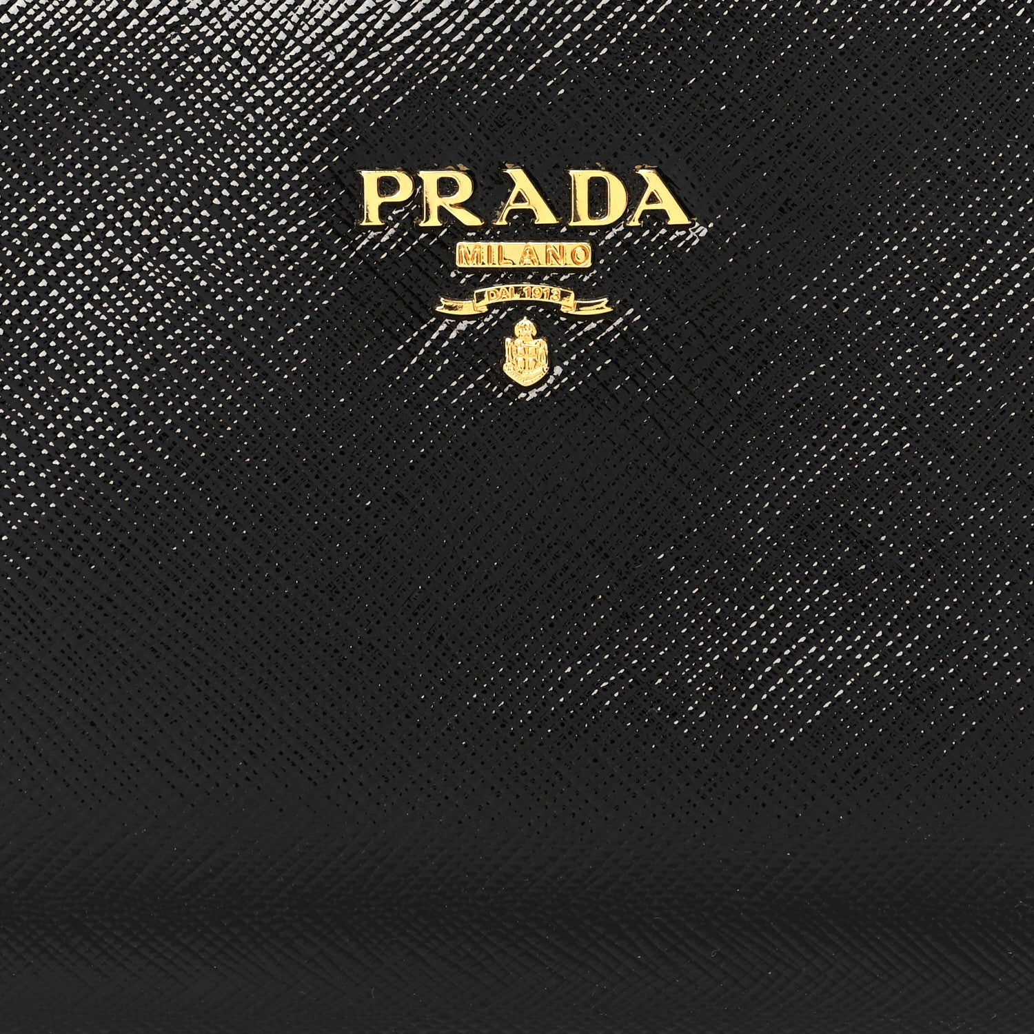Prada Saffiano Vernice Frame Clutch Black 8 of 10
