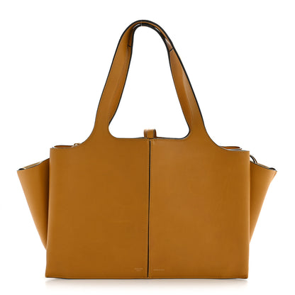 Celine Supple Natural Calfskin Medium Tri-Fold Bag Ocre 1 of 13