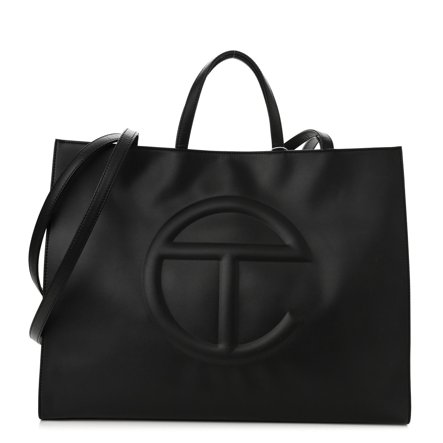 Telfar Vegan Leather Large Shopping Bag Black 1 of 10