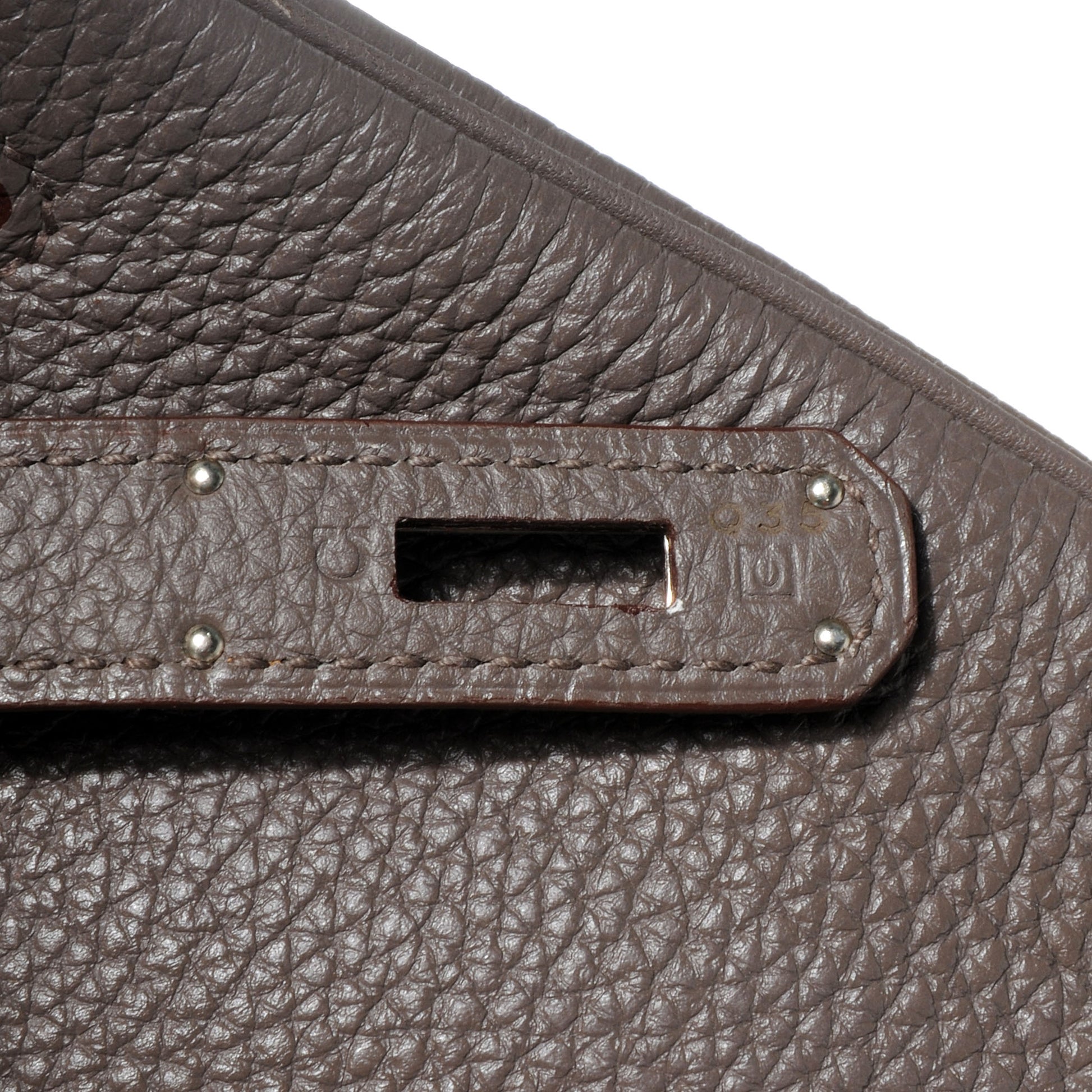 Hermes Togo Birkin 35 Etain 8 of 10