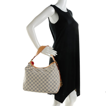 Louis Vuitton Damier Azur Delightful PM Pink 2 of 8