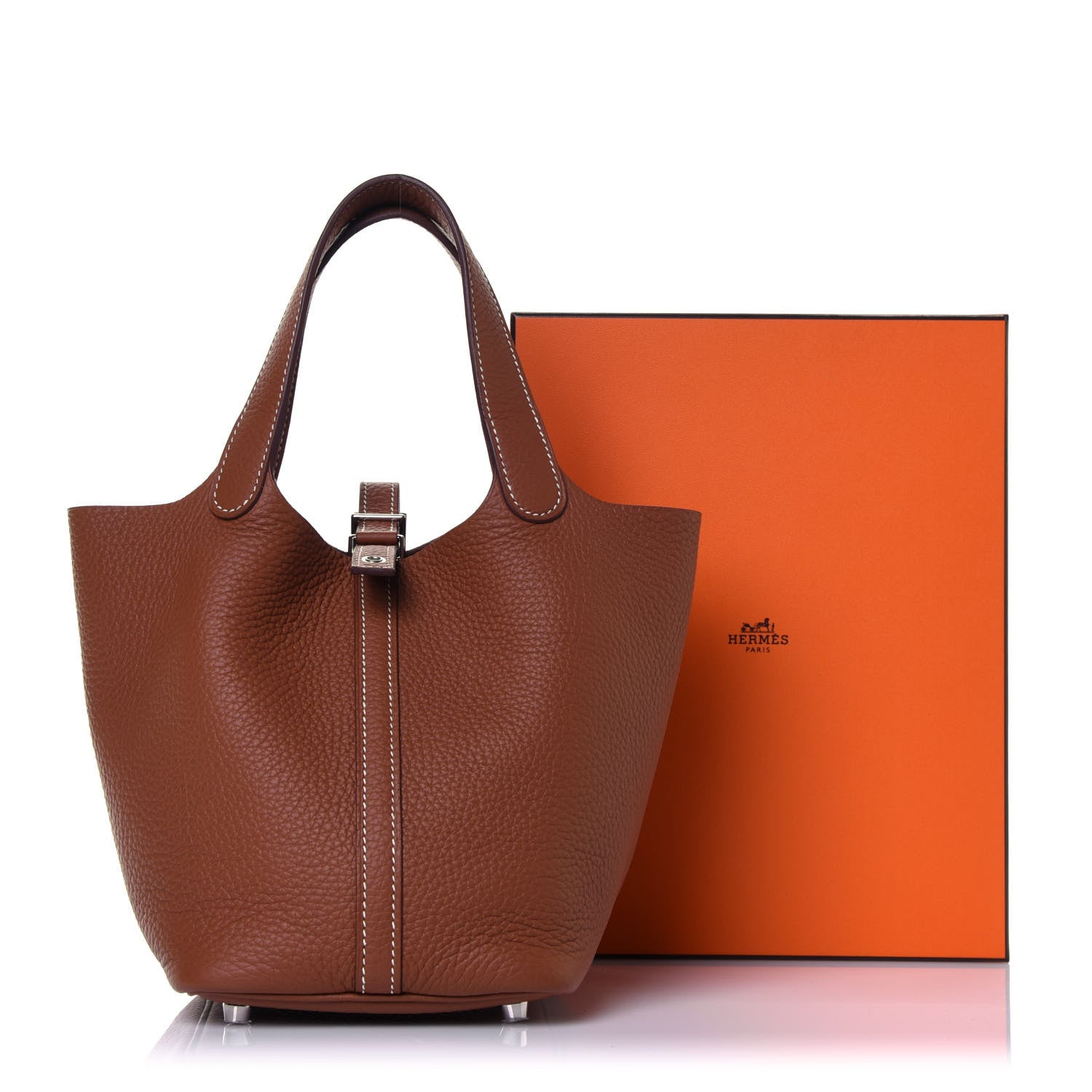 Hermes Taurillon Clemence Picotin Lock 18 PM Gold 13 of 13