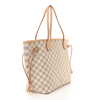 Louis Vuitton Damier Azur Neo Neverfull MM Rose Ballerine 4 of 11
