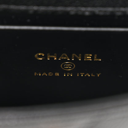 Chanel Caviar Quilted Nano Coco Handle Clutch With Chain Black 6 of 11