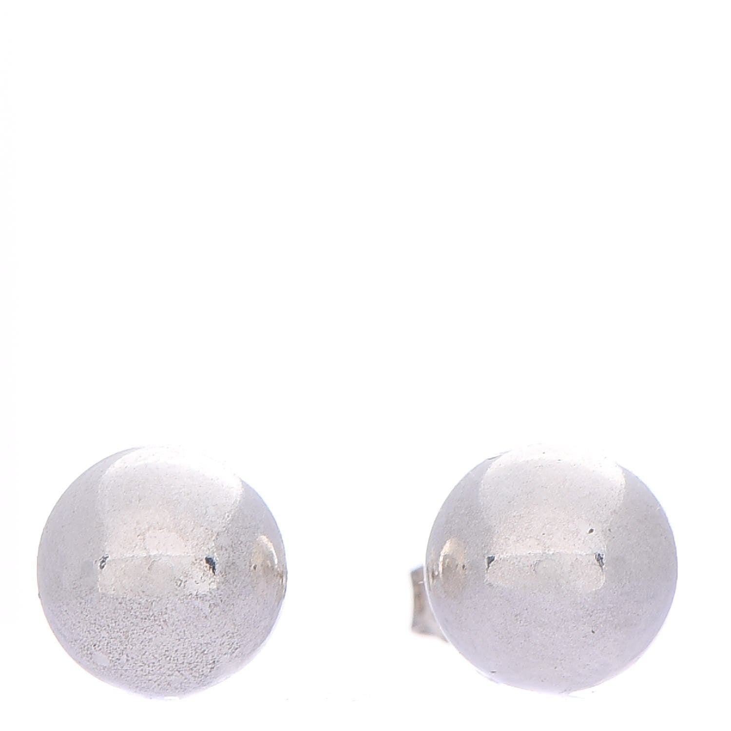 Tiffany Sterling Silver 10mm HardWear Ball Earrings 1 of 8