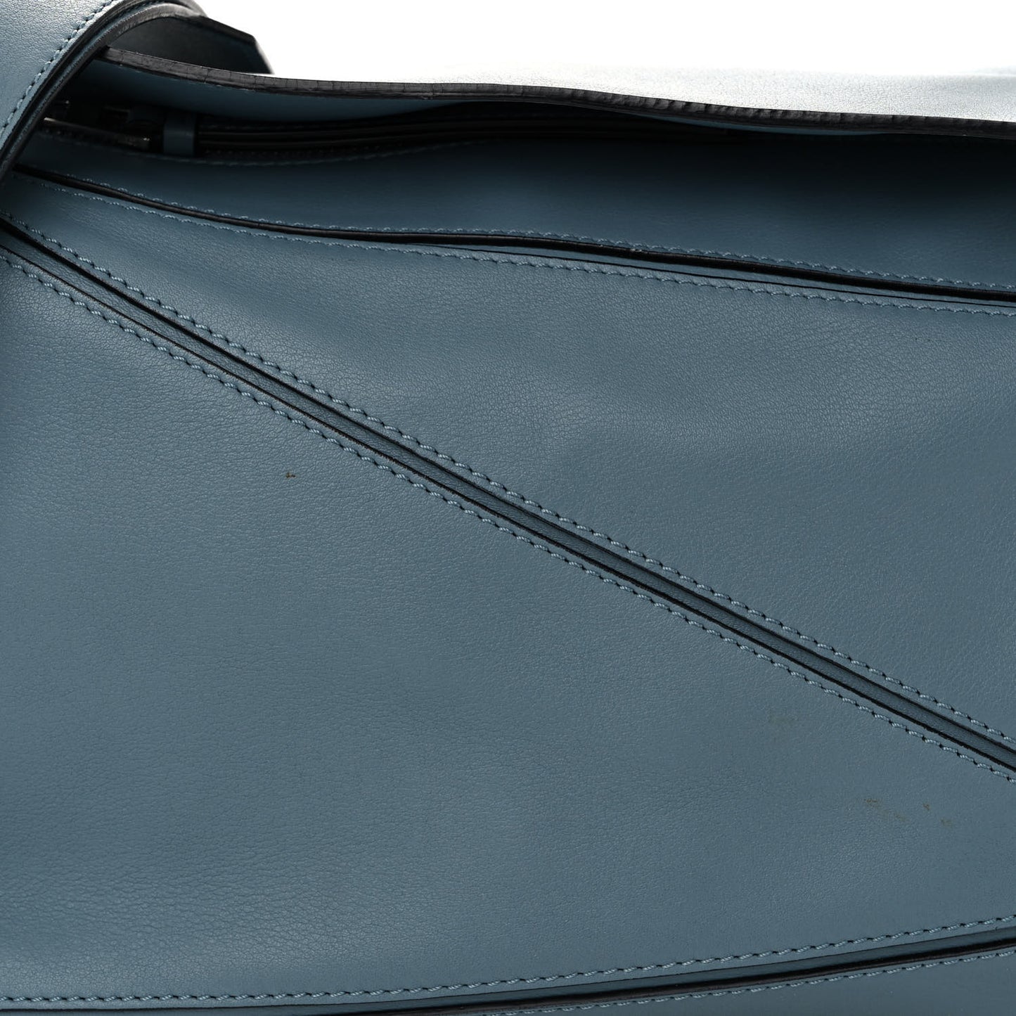 Calfskin Small Puzzle Bag Stone Blue