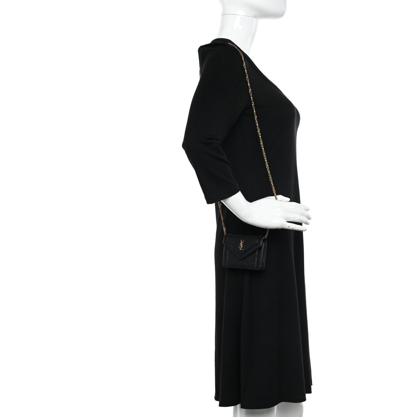 Lambskin Quilted Micro Gaby Bag Black