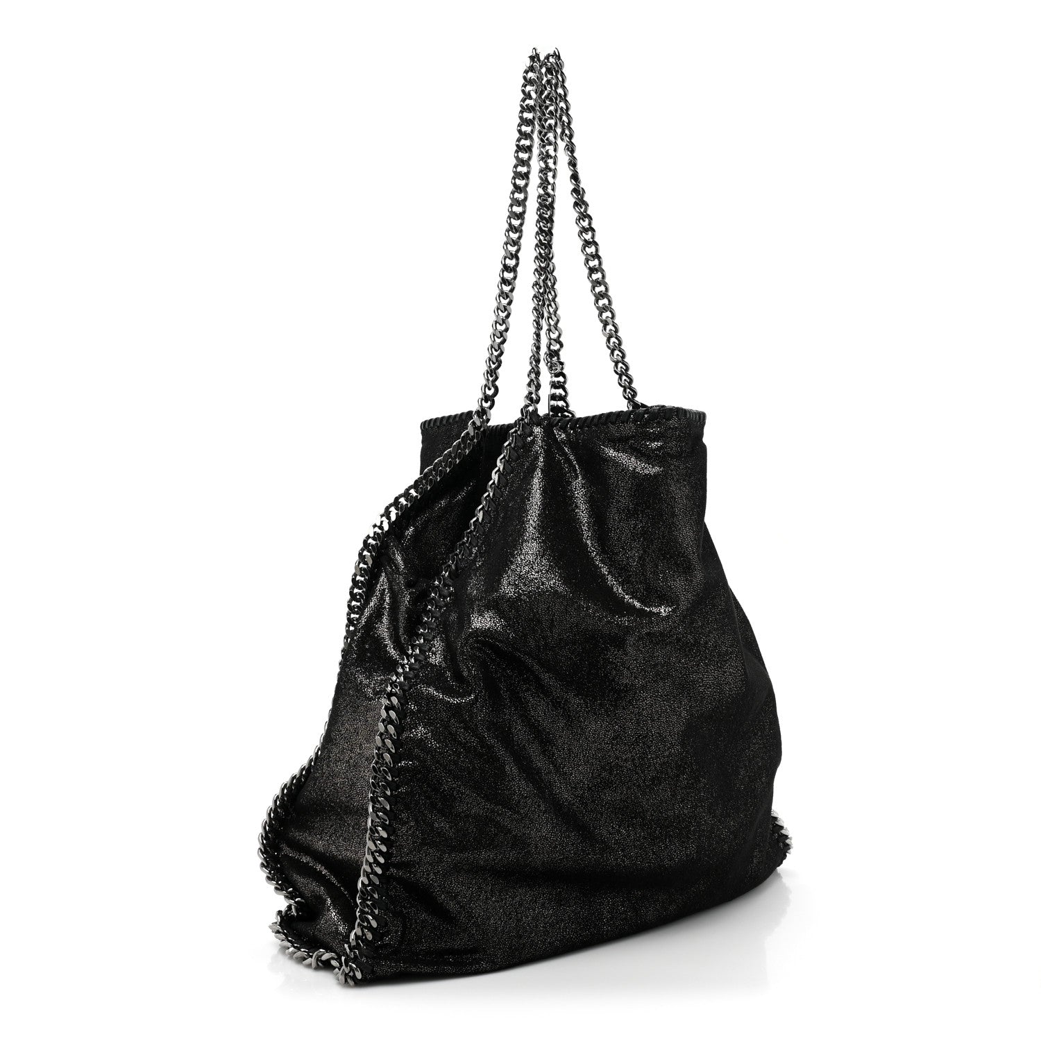 Stella McCartney Shaggy Deer Big Falabella Tote Ruthenium 4 of 10