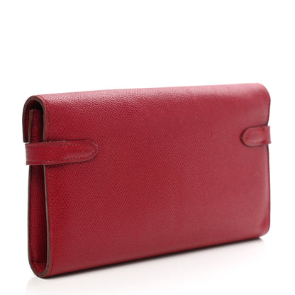 Hermes Epsom Kelly Longue Wallet Rubis 3 of 14