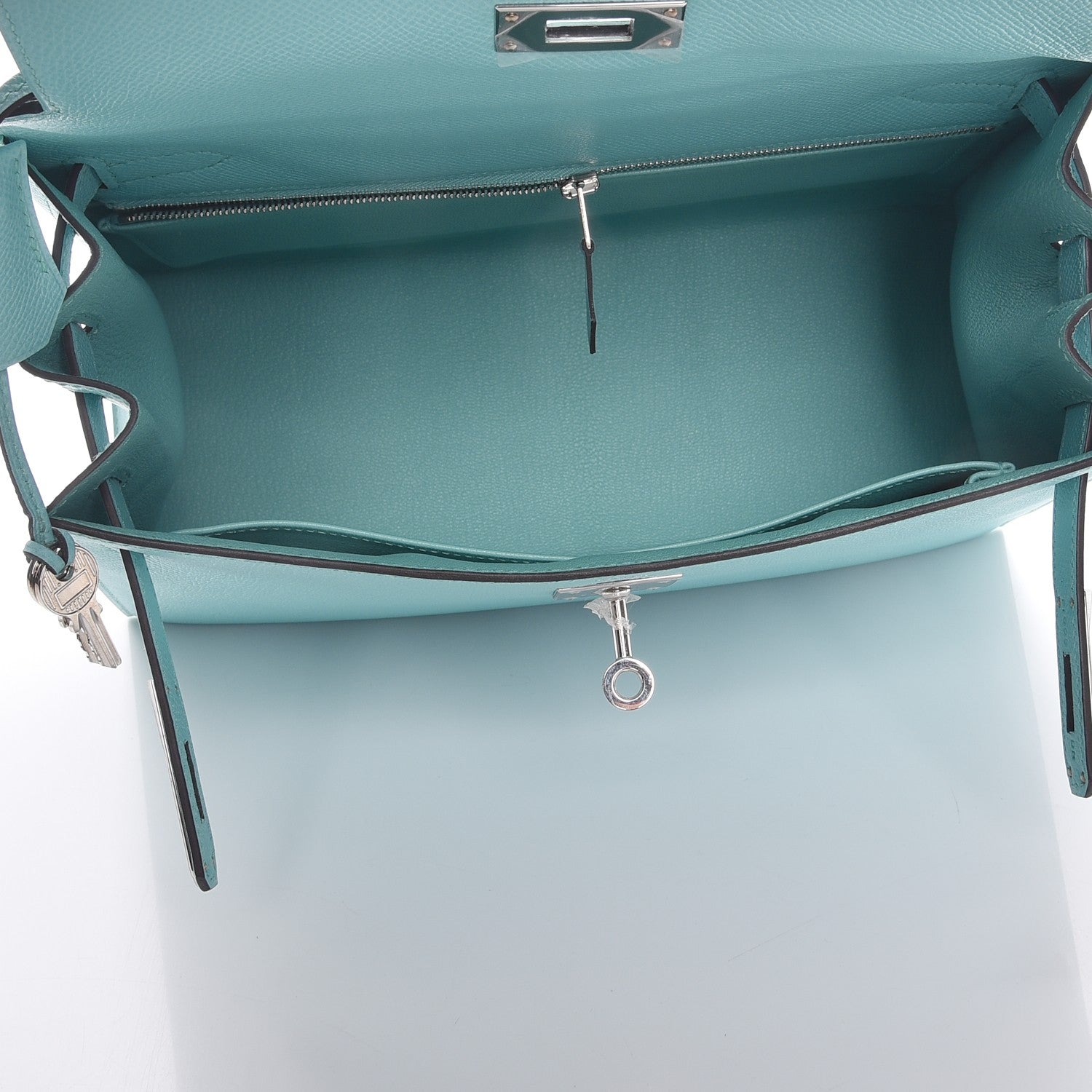 Hermes Epsom Kelly Sellier 28 Bleu Atoll 8 of 30
