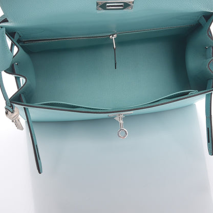 Hermes Epsom Kelly Sellier 28 Bleu Atoll 8 of 30