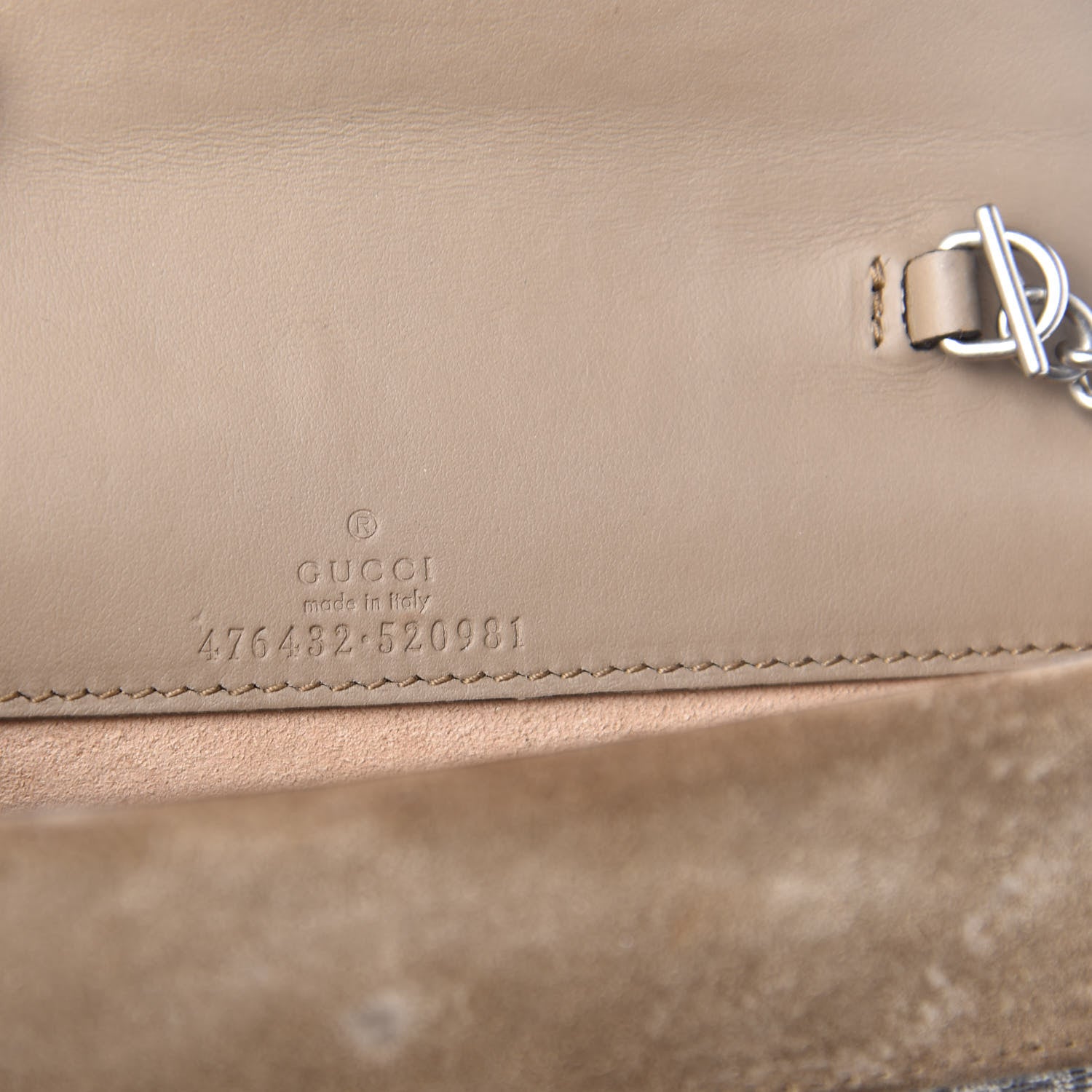 Gucci GG Supreme Monogram Super Mini Dionysus Shoulder Bag Taupe 6 of 12