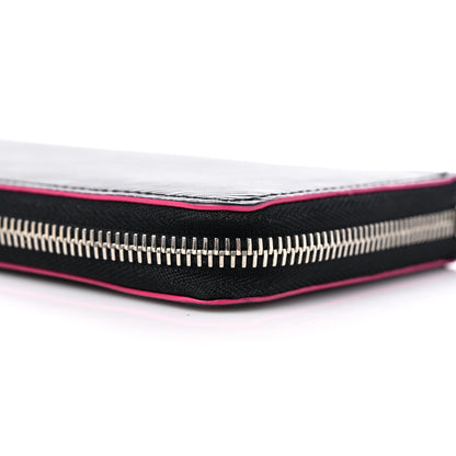 Louis Vuitton Epi Zippy Wallet Black Hot Pink 10 of 13