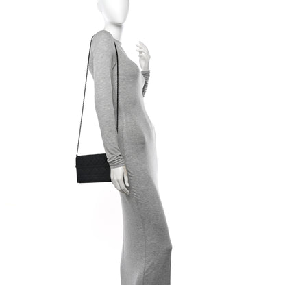 Christian Dior Ultra Matte Calfskin Cannage Lady Dior Clutch Black 2 of 12