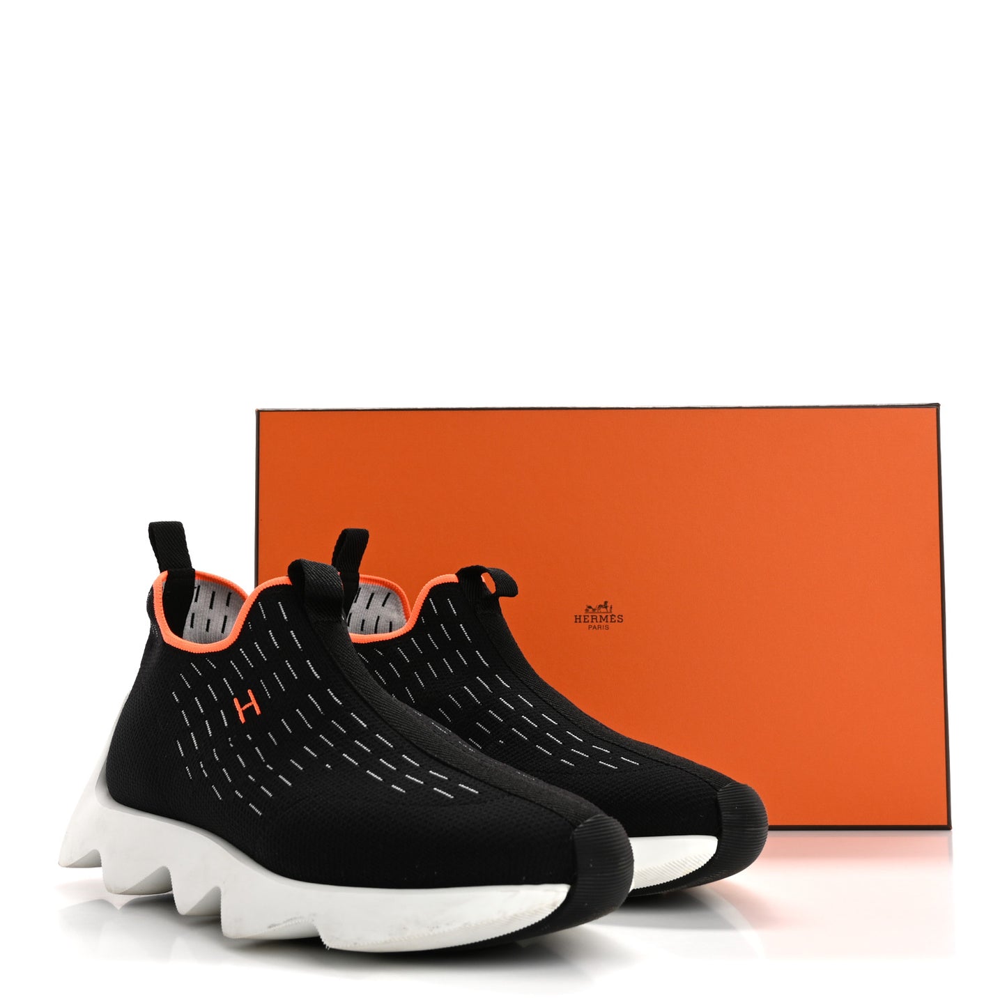 Technical Canvas Goatskin Womens Eclair Sneakers 38.5 Black