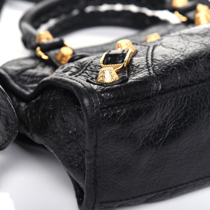Balenciaga Agneau Giant 12 Gold Hardware Mini City Black 10 of 20