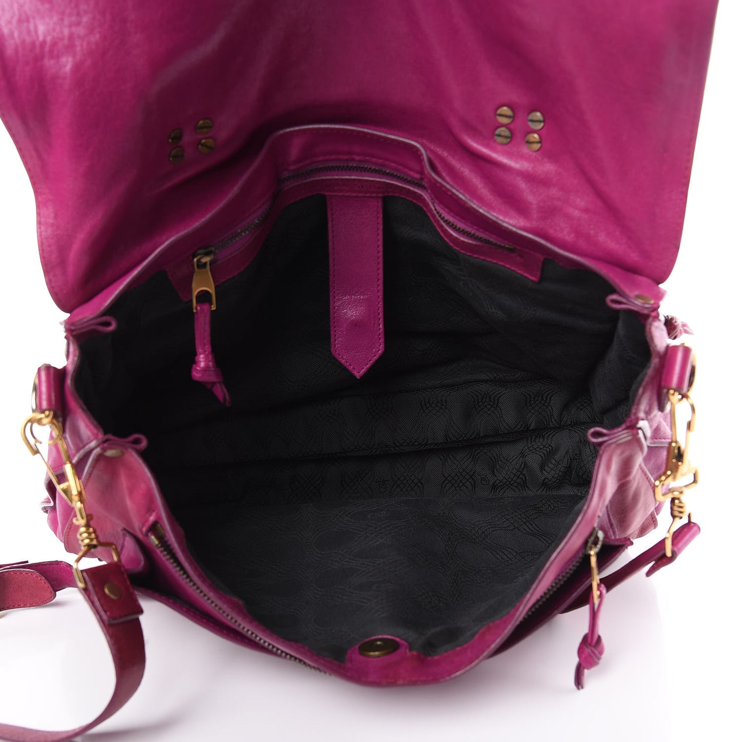Lambskin Large Bi-Color PS1 Satchel