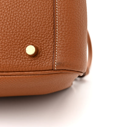 Hermes Taurillon Clemence Lindy 30 Gold 11 of 11