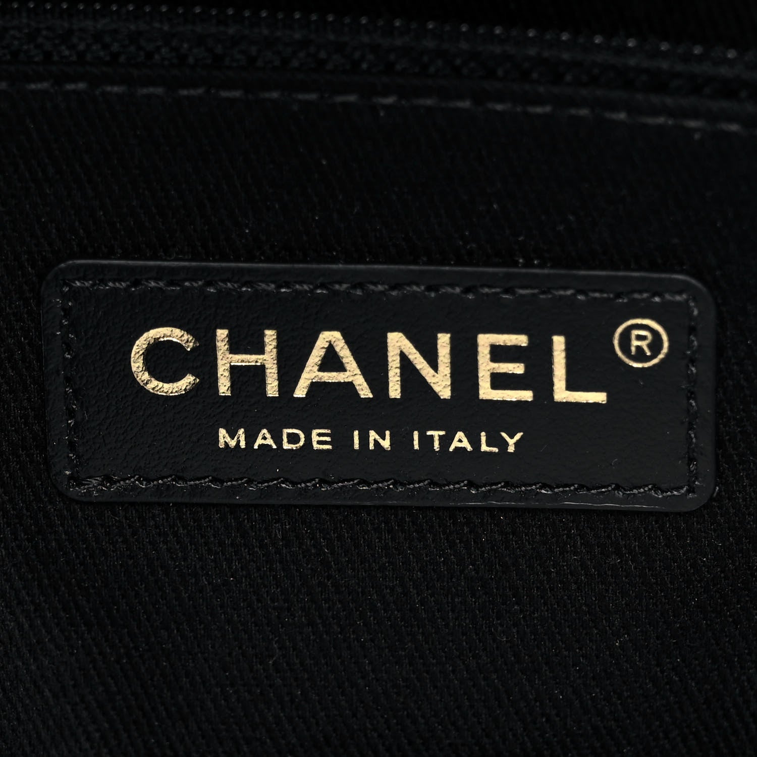 Chanel Caviar Stitched Large Shopping Tote Bag Black 6 of 9
