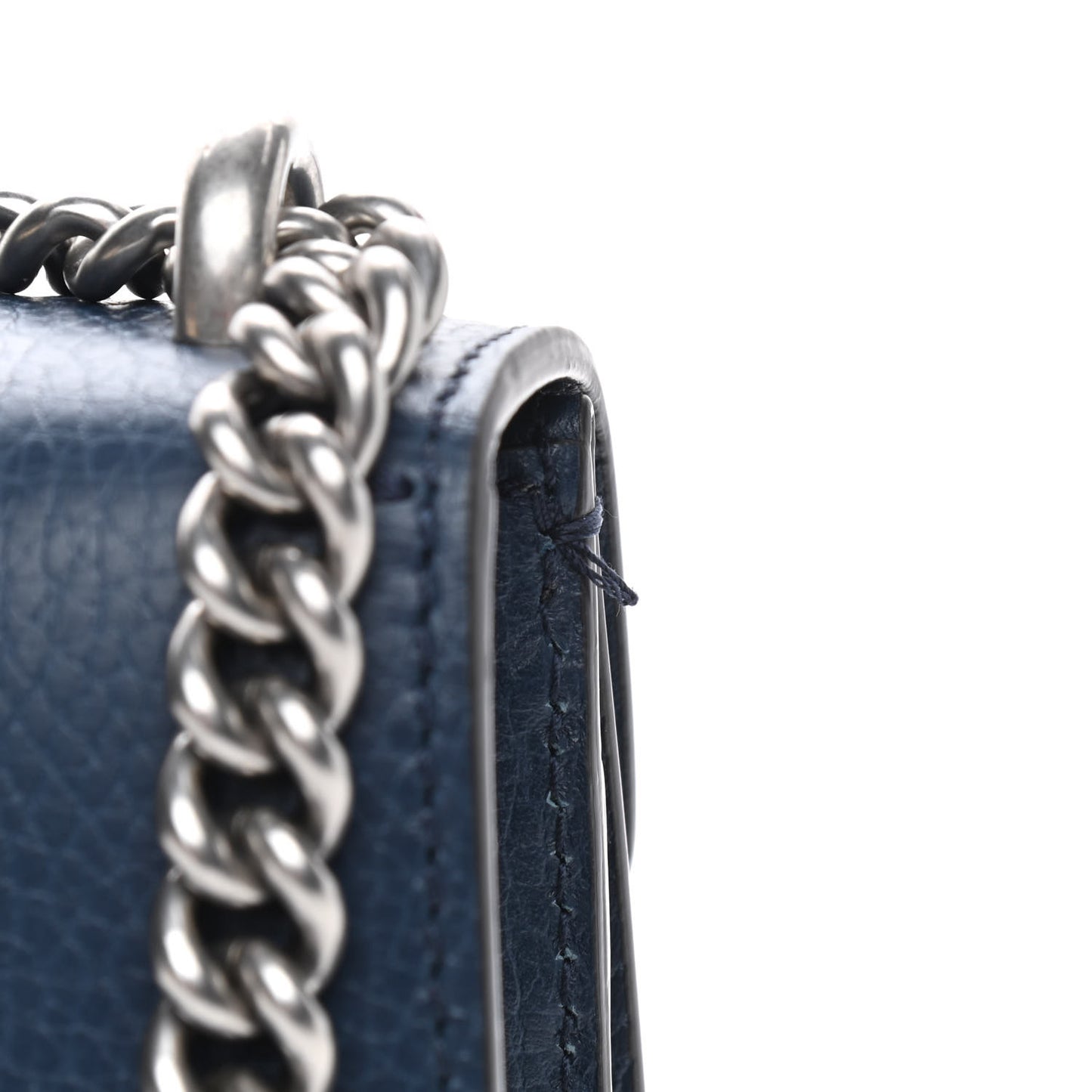 Dollar Calfskin Crystal Mini Dionysus Shoulder Bag Blue Agata Montana Sapphire