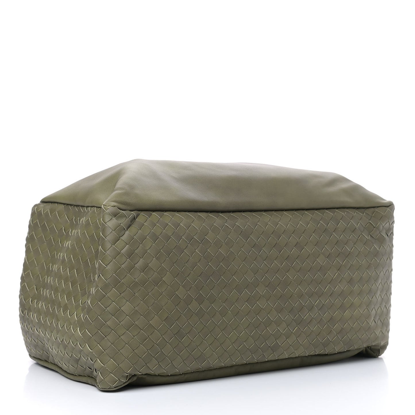 Nappa Intrecciato Large Knot Hobo Olive