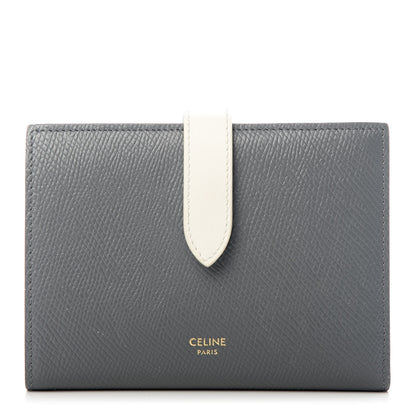 Celine Grained Calfskin Medium Multifunction Strap Wallet Grey 1 of 6