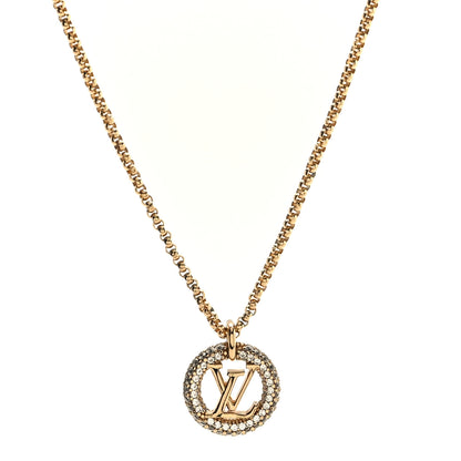 Louis Vuitton Metal Crystal Louise By Night Necklace 1 of 5