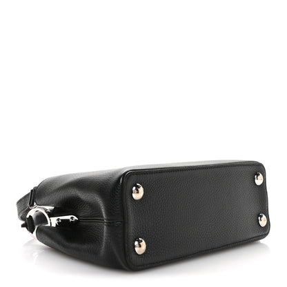 Louis Vuitton Taurillon Capucines BB Black Fuchsia 4 of 11