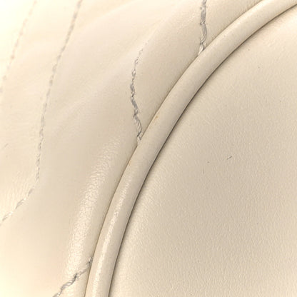 Gucci Calfskin Matelasse Mini GG Marmont 2.0 Bucket Bag White 7 of 12