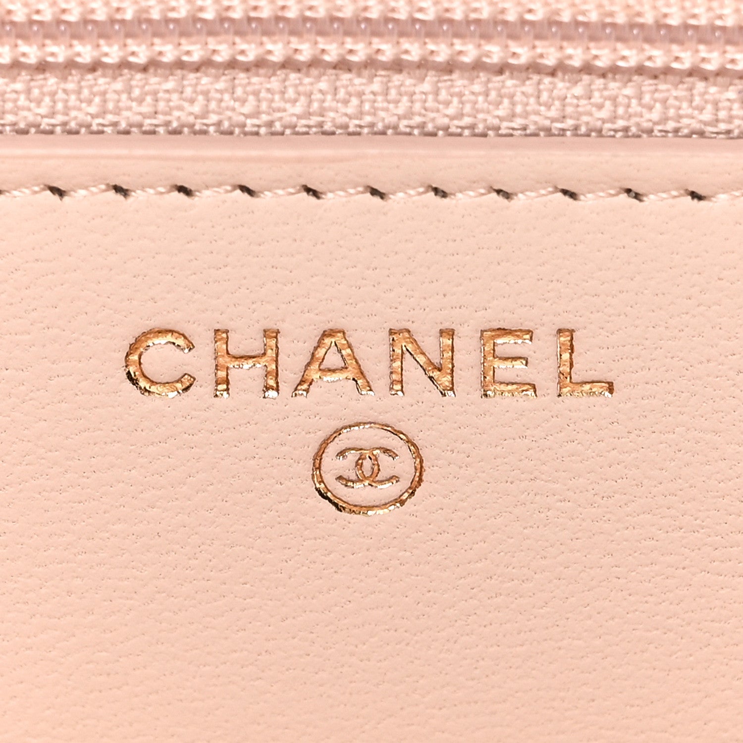Chanel Lambskin Quilted Trendy CC Wallet On Chain WOC Light Beige 6 of 12