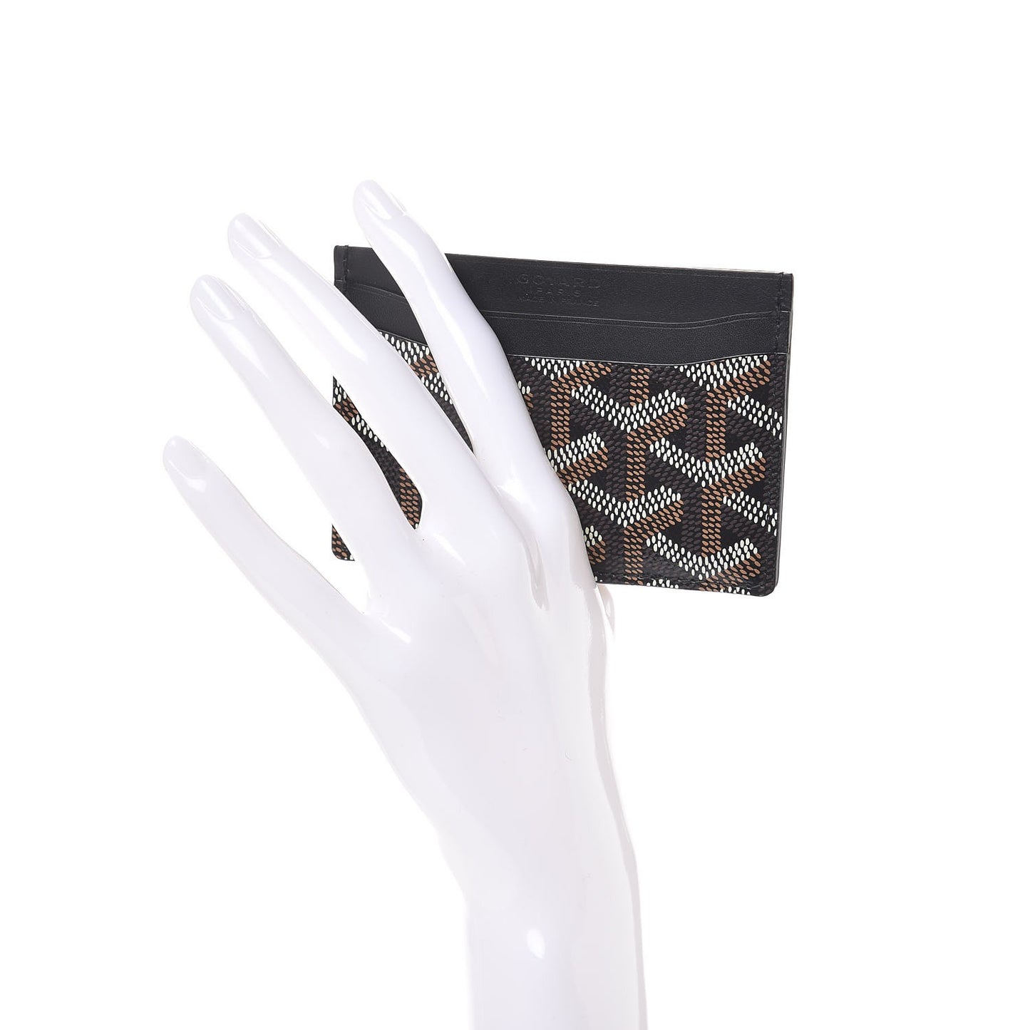 Goyardine Saint Sulpice Card Holder Black