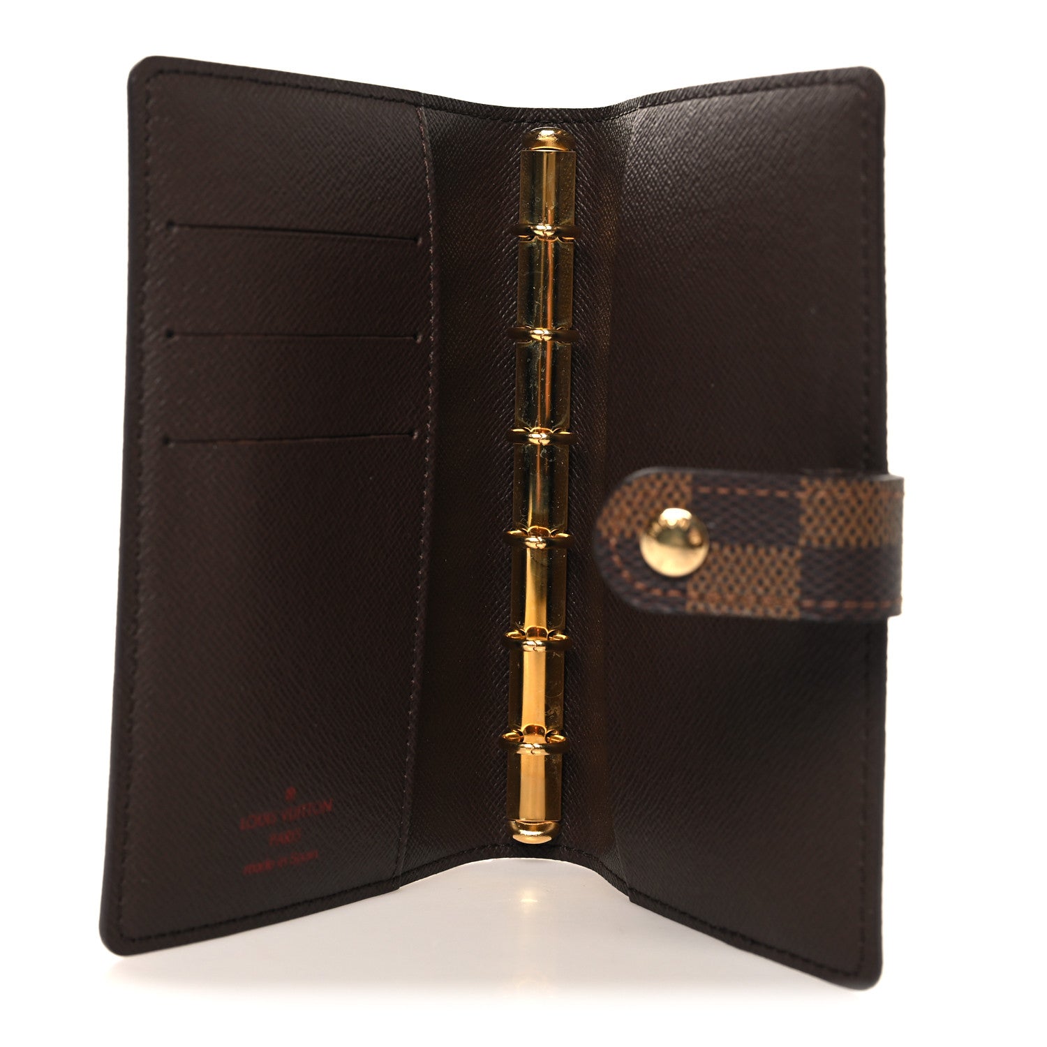 Louis Vuitton Damier Ebene Small Ring Agenda Cover 5 of 6