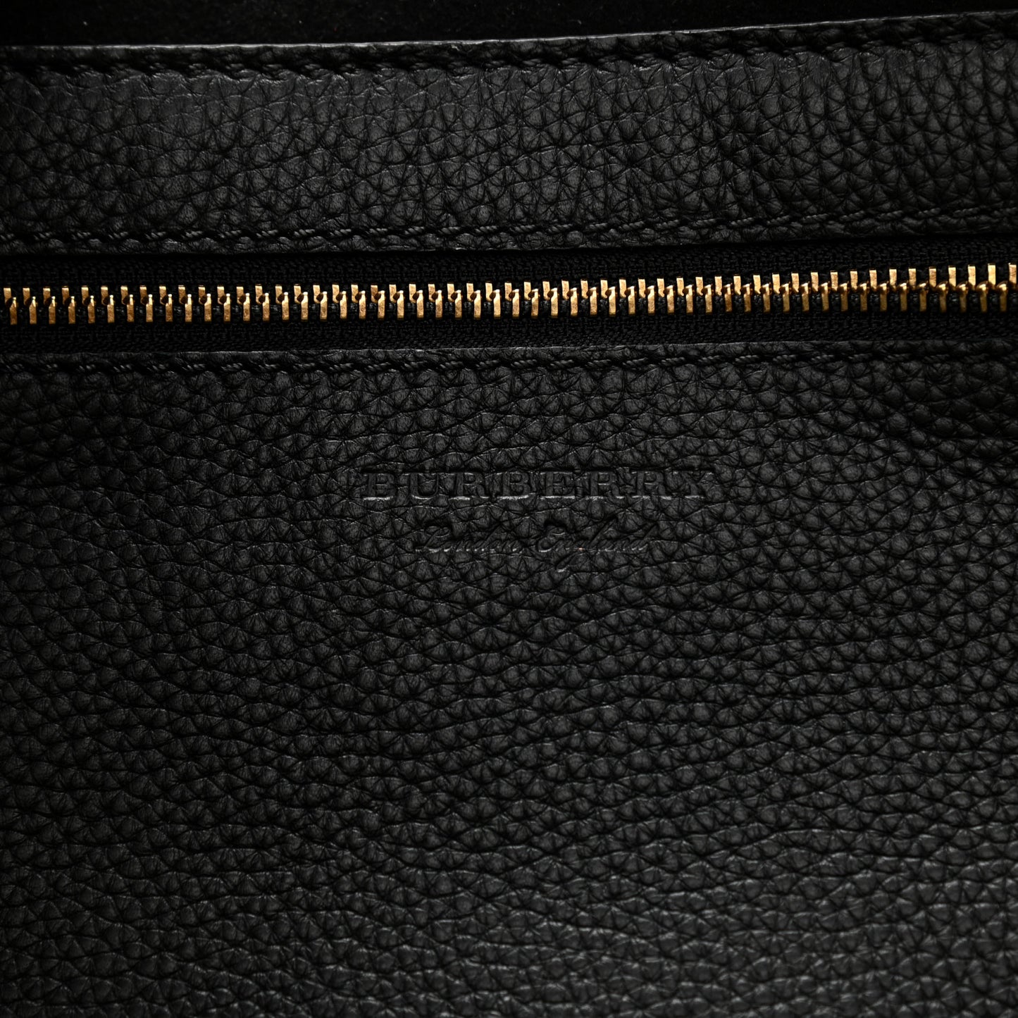 Grainy Calfskin Remington Tote Black