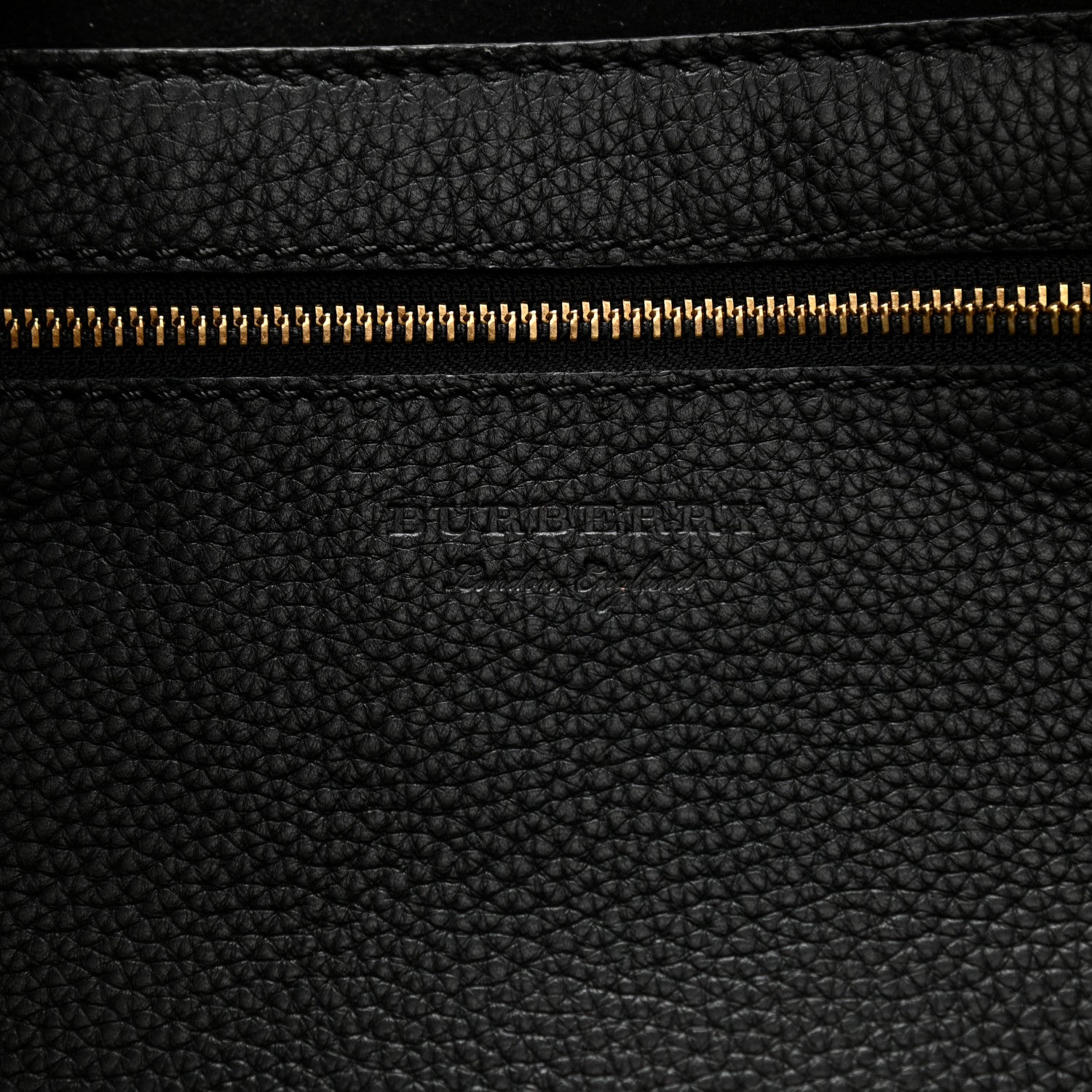 Burberry Grainy Calfskin Remington Tote Black 6 of 9