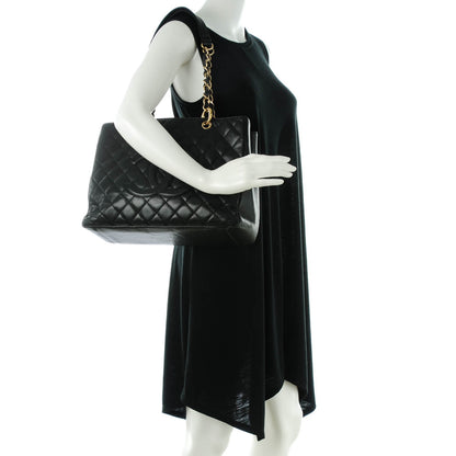 Chanel Caviar Quilted Grand Shopping Tote GST Black 2 of 7