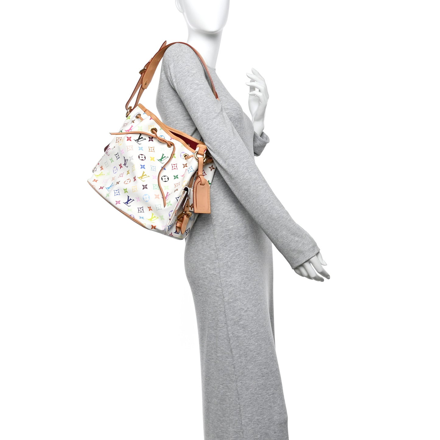 Monogram Multicolor Petit Noe White