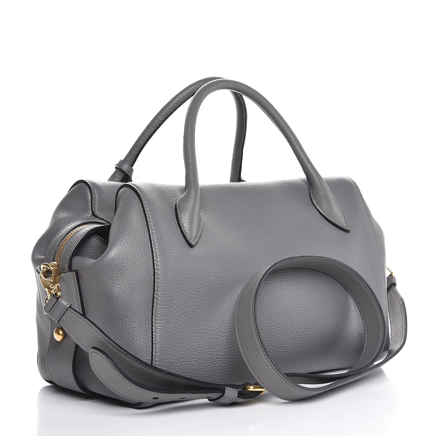 Prada Vitello Daino Satchel Marmo 3 of 8