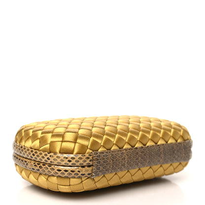 Bottega Veneta Satin Intreccio Impero Ayers Knot Clutch Duchesse 4 of 9