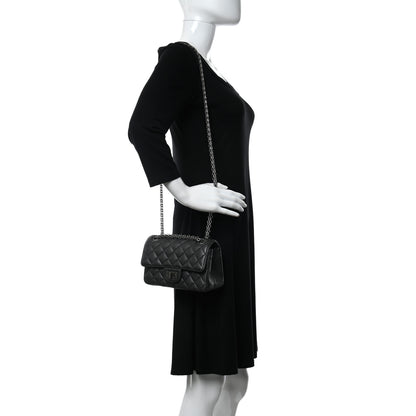 Chanel Metallic Sheepskin Quilted 2.55 Reissue Mini Flap Black 2 of 11
