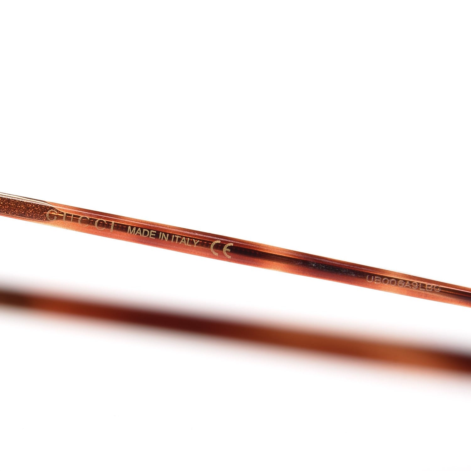 Gucci Rimless GG0291/S Sunglasses Gold Havana 6 of 6