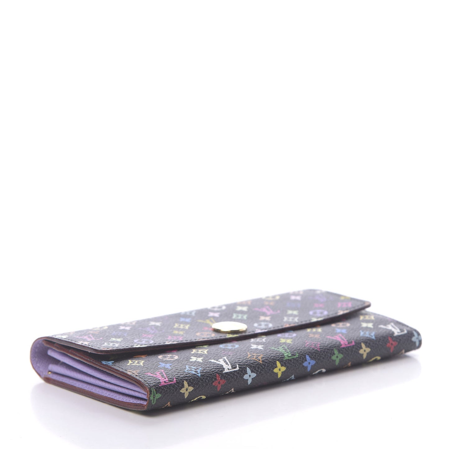 Monogram Multicolor Sarah Wallet Black Violet