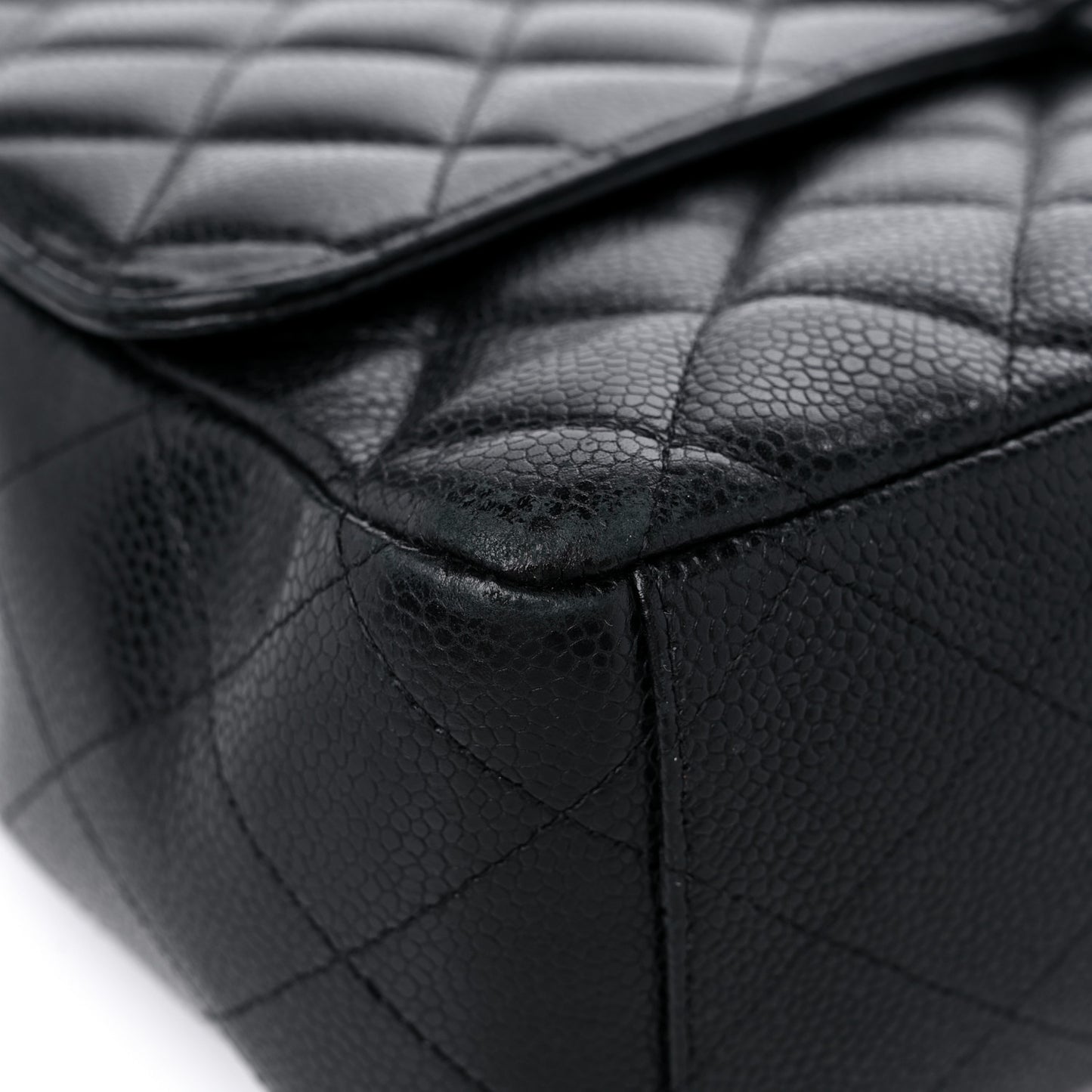 Caviar Quilted Maxi Single Flap Black