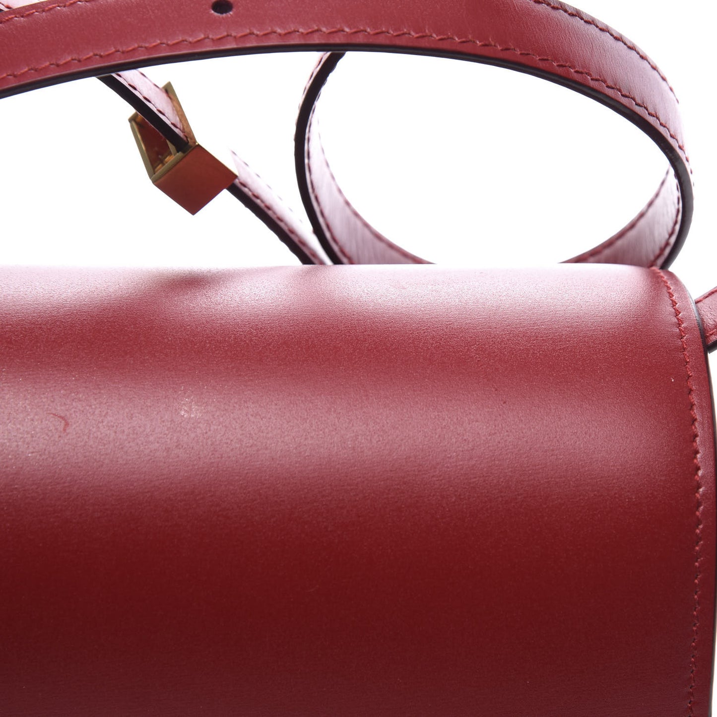 Smooth Calfskin Small Classic Box Flap Bag Red
