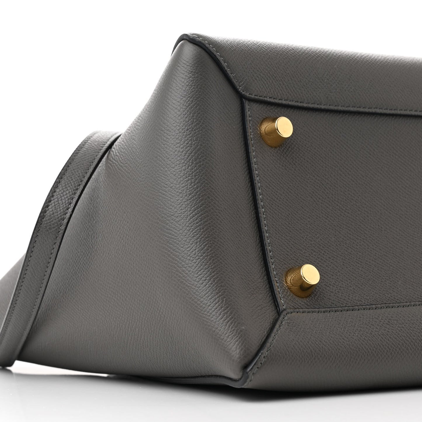 Grained Calfskin Mini Belt Bag Grey